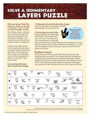 Solve a Sedimentary Layers Puzzle