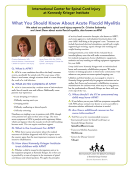 What You Should Know About Acute Flaccid Myelitis (PDF)