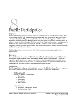 Appendix C Chapter 8 Public Participation