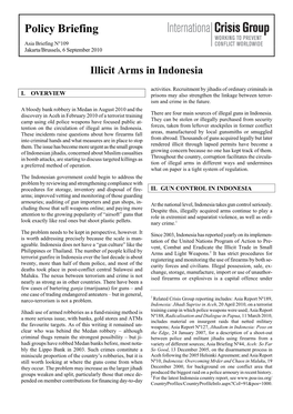 Illicit Arms in Indonesia