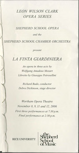 Shepherd School Chamber Orchestra