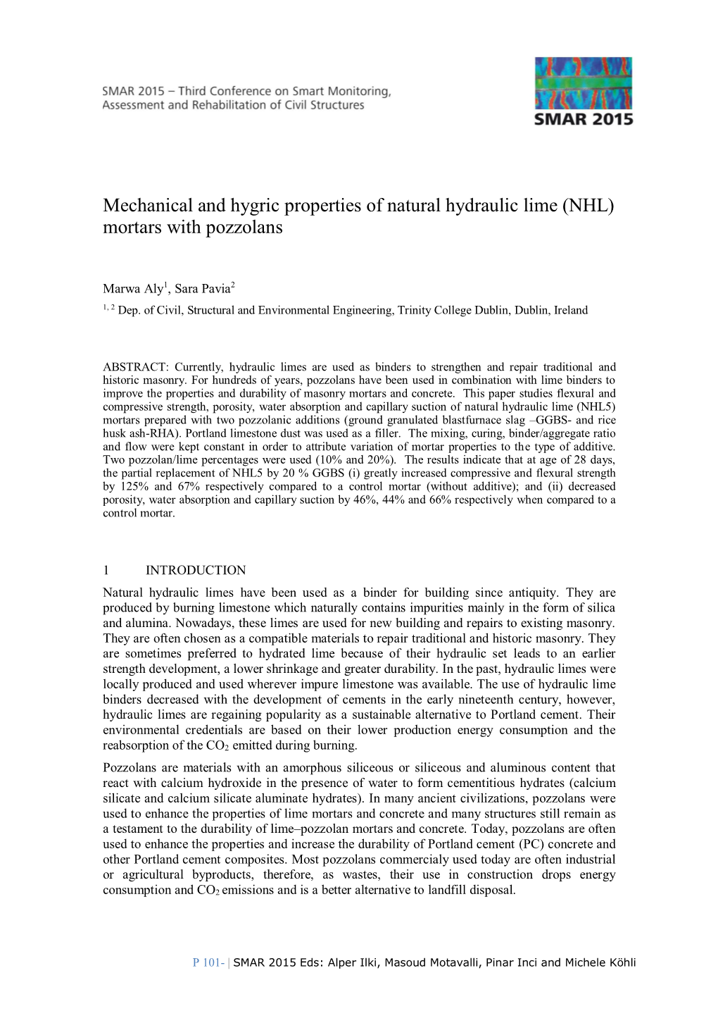 Mechanical and Hygric Properties of Natural Hydraulic Lime (NHL) Mortars with Pozzolans