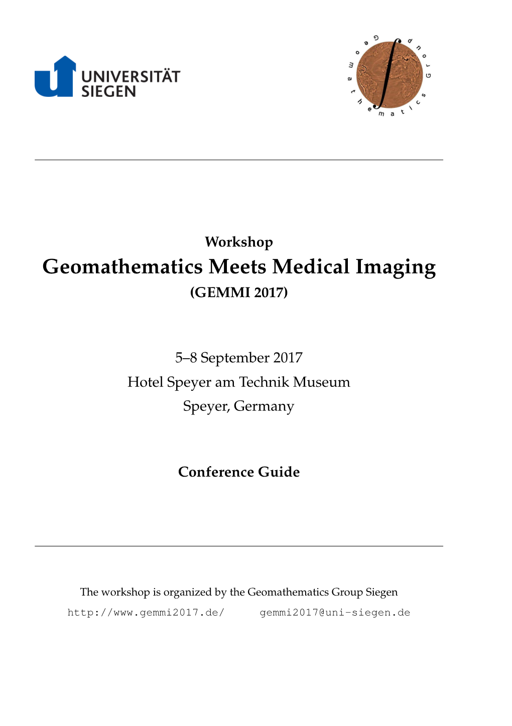 Geomathematics Meets Medical Imaging (GEMMI 2017)