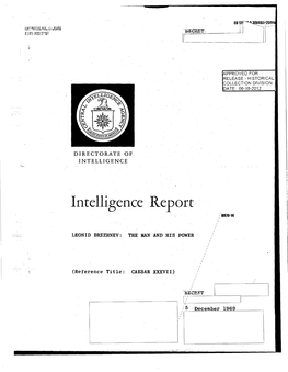 Intelligence Report "HR7O-14