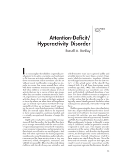 Attention-Deficit/ Hyperactivity Disorder Russell A