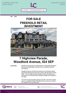 7 Highview Parade, Woodford Avenue, IG4 5EP