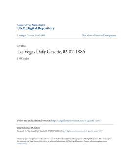 Las Vegas Daily Gazette, 02-07-1886 J