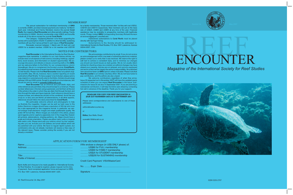 Reef Encounter 34 (May 2007)