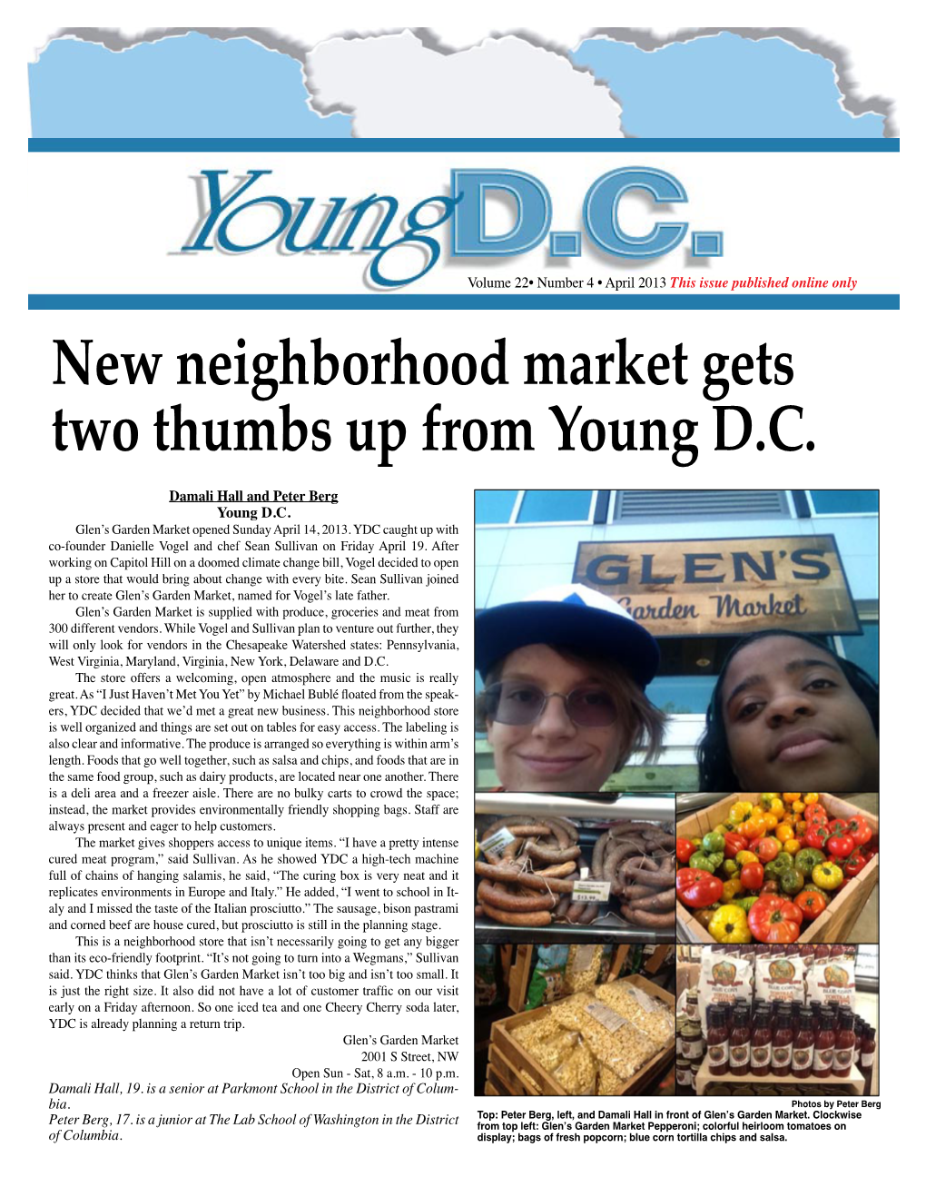 New Neighborhood Market Gets Two Thumbs up from Young D.C. Damali Hall and Peter Berg Young D.C