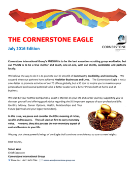 The Cornerstone Eagle