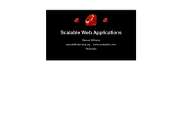 Scalable Web Applications