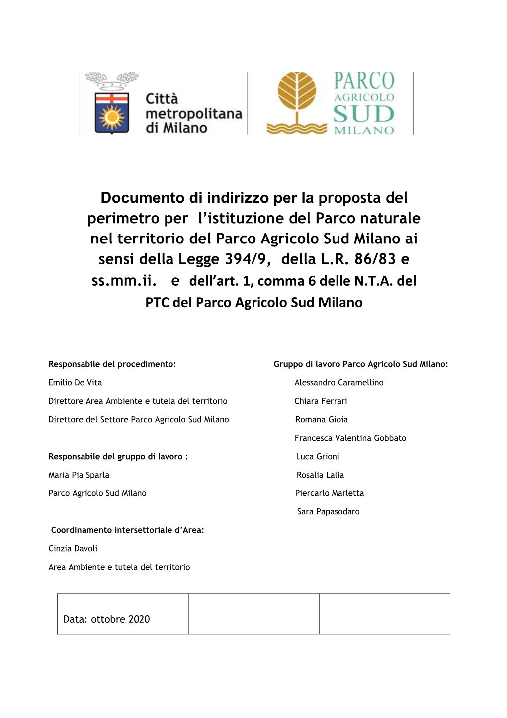 Documento Di Indirizzo Per La Proposta