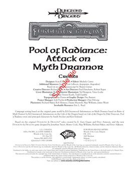 Pool of Radiance: Attack on Myth Drannor