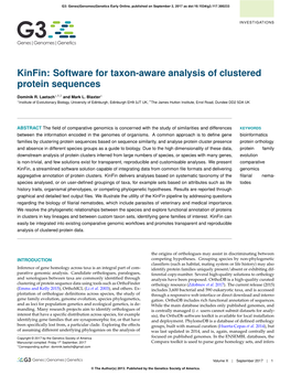 Software for Taxon-Aware Analysis of Clustered Protein Sequences