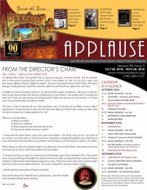 2018 October Applause