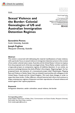Sexual Violence and the Border