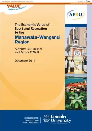 The Economic Value of Sport and Recreation to the Manawatu-Wanganui Region