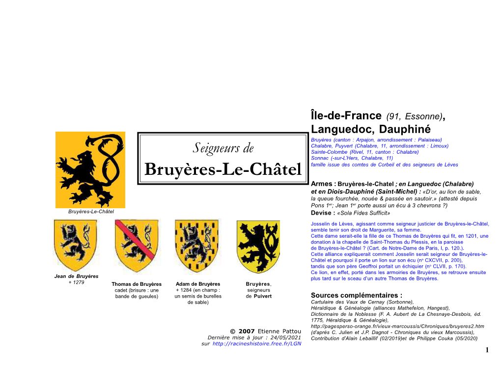 Bruyères-Le-Châtel