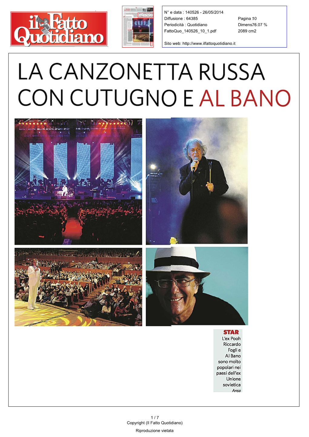 La Canzonetta Russa Con Cotugno E Al Bano