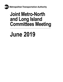 Long Island Rail Road Committee Monday, May 20, 2019