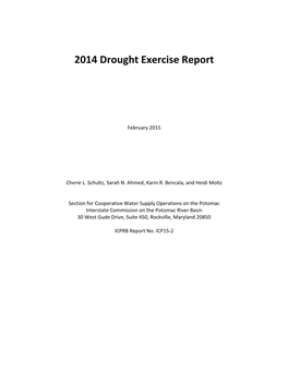 2014 Drought Exercise Report