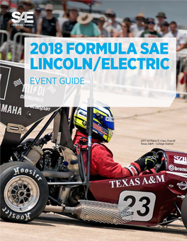 2018 Formula Sae Lincoln / Electric Event Guide