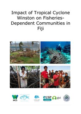 Impact of Tropical Cyclone Winston on Fisheries- Dependent Communities in Fiji