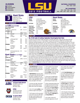 Game 3 Notes Vs. Kent State.Indd