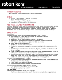 Career Objective Skills Technical Abilities