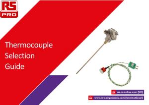 Thermocouple Selection Guide