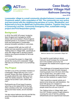Case Study: Loweswater Village Hall