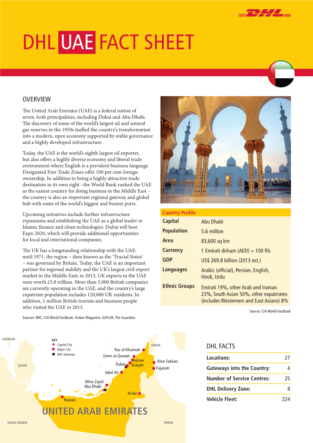 Dhl Uae Fact Sheet