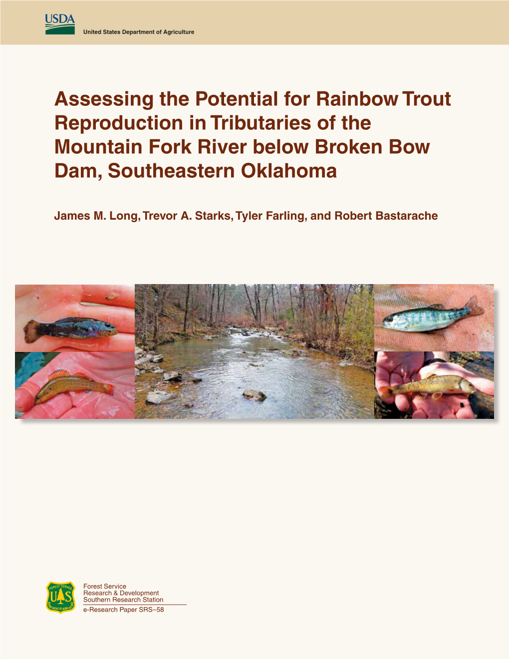 Assessing the Potential for Rainbow Trout Reproduction in Tributaries of the Mountain Fork River Below Broken Bow Dam, Southeastern Oklahoma