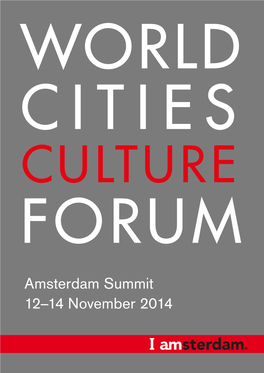 Amsterdam Summit 12–14 November 2014 Contents