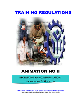 Animation Nc Ii Training Regulations