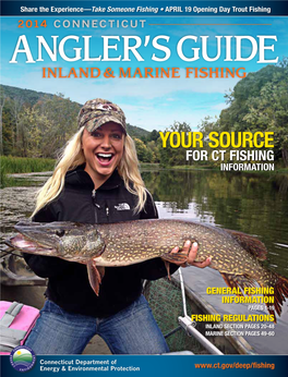 2014 Connecticut Angler’S Guide Inland & Marine Fishing