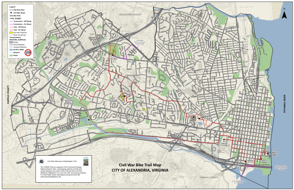 OHA Civil War Trail Map