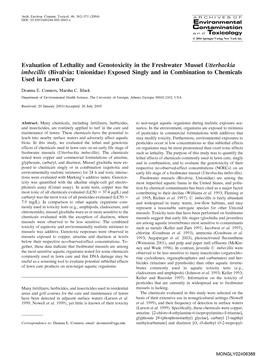 Environmental Evaluation of Lethality and Genotoxicity in the Freshwater