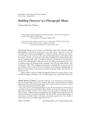Building Character in a Photograph Album
