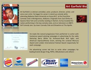 Art Garfield Bio