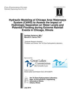 Hydraulic Modeling of Chicago Area Waterways System (CAWS)