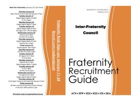 Fraternity Guide