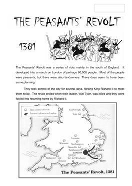 The Peasants' Revolt 1381