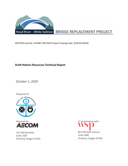 Hood River – White Salmon Interstate Bridge Replacement Project SDEIS
