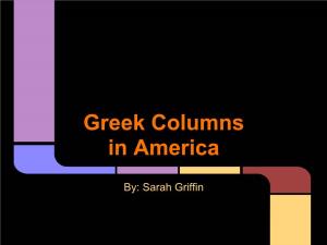 Greek Columns in America