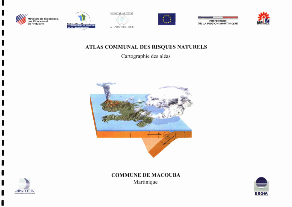 ATLAS COMMUNAL DES RISQUES NATURELS Cartographie Des Aléas