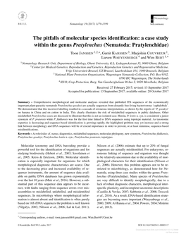A Case Study Within the Genus Pratylenchus (Nematoda
