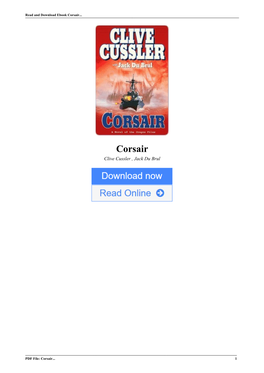 Corsair by Clive Cussler , Jack Du Brul