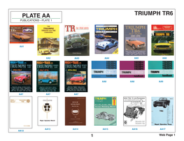 Triumph Tr6 Plate Aa