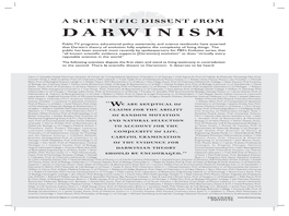 A Scientific Dissent from Darwinism (.Pdf)